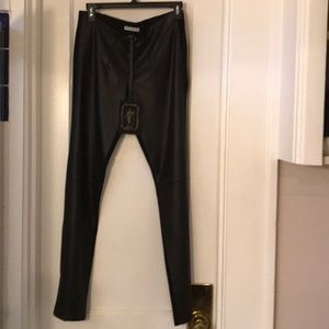 My Tribe black leather pants, size small